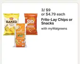 Walgreens Frito-Lay Chips or Snacks offer