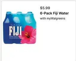 Walgreens 6-Pack Fiji Water offer