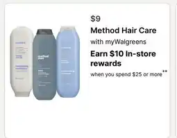 Walgreens Method Hair Care offer