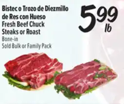 El Super Fresh Beef Chuck Steaks or Roast offer