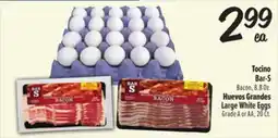 El Super Bar-S Bacon, 8.8Oz. Large White Eggs Grade A or AA, 20 Ct offer