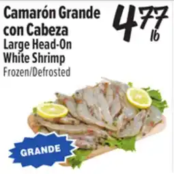 El Super Large Head-On White Shrimp offer