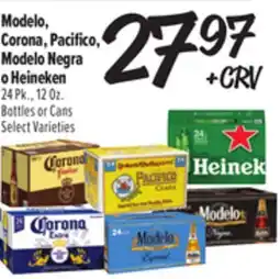 El Super Modelo, Corona, Pacifico, Modelo Negra o Heineken offer