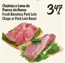 El Super Fresh Boneless Pork Loin Chops or Pork Loin Roast offer