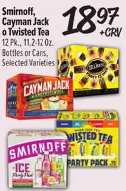 El Super Smirnoff, Cayman Jack o Twisted Tea offer