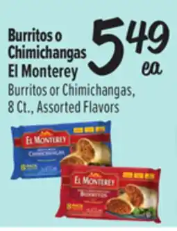 El Super El Monterey Burritos or Chimichangas offer