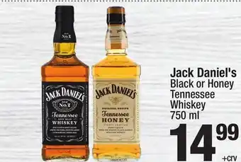Super King Markets Jack Daniel's Black or Honey Tennessee Whiskey offer