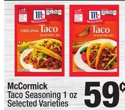 Super King Markets McCormick Taco Seasoning offer