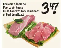 El Super Fresh Fresh Boneless Pork Loin Chops or Pork Loin Roast offer
