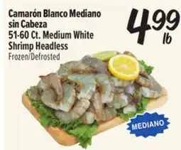 El Super Fresh 51-60 Ct. Medium White Shrimp Headless offer