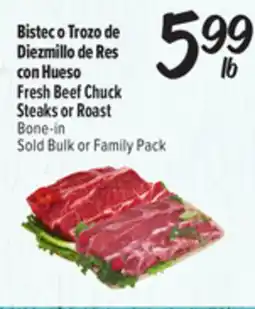 El Super Fresh Fresh Beef Chuck Steaks or Roast Bone-in offer