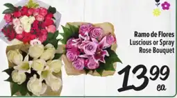 El Super Fresh Luscious or Spray Rose Bouquet offer