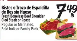 El Super Fresh Fresh Boneless Beef Shoulder Clod Steak or Roast offer