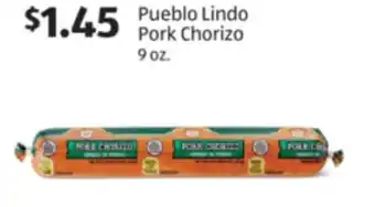 Aldi Pueblo Lindo Pork Chorizo offer