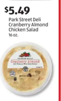 Aldi Park Street Deli Cranberry Almond Chicken Salad offer
