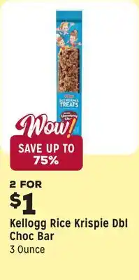 Grocery Outlet Rice Krispie Dbl Choc Bar offer