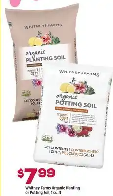 Grocery Outlet Whitney Farms Organic Planting or Potting Soil offer