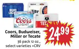 Foodmaxx Coors, Budweiser, Miller or Tecate offer