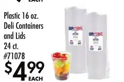 Smart & Final Plastic, Deli Containers and Lids offer