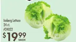 Smart & Final Iceberg Lettuce offer