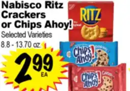 Superior Grocers Nabisco Ritz Crackers Chips or Chips Ahoy! offer