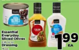 Superior Grocers Essential Everyday Sliced Olives 2.25 oz or Dressing 16 oz offer