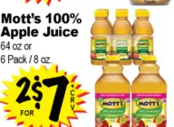 Superior Grocers Mott's 100% Apple Juice offer
