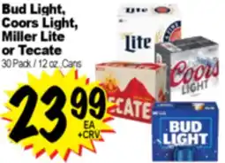 Superior Grocers Bud Light, Coors Light, Miller Lite or Tecate offer