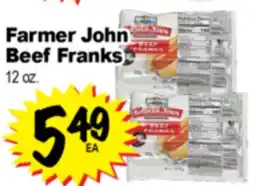 Superior Grocers Farmer John Beef Franks offer