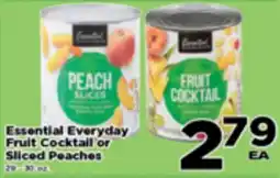 Superior Grocers Essential Everyday Fruit Cocktail or Peaches offer