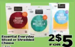 Superior Grocers Essential Everyday Sliced or Shredded Cheese offer