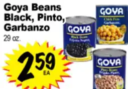 Superior Grocers Goya Beans Black, Pinto, Garbanzo offer