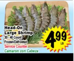 Superior Grocers Head-On Large Shrimp offer