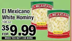 Superior Grocers El Mexicano White Hominy offer