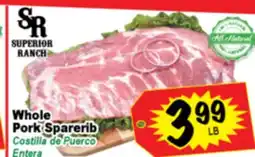 Superior Grocers Whole Pork Sparerib offer