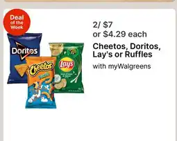 Walgreens Cheetos, Doritos, Lay's or Ruffles offer