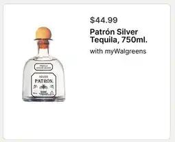 Walgreens Patrón Silver Tequila offer