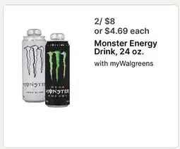 Walgreens Monster Energy Drink offer