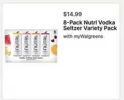 Walgreens 8-Pack Nutrl Vodka Seltzer Variety Pack offer