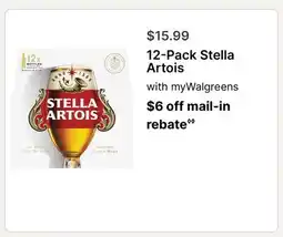 Walgreens 12-Pack Stella Artois offer