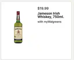 Walgreens Jameson Irish Whiskey, 750ml offer