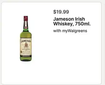 Walgreens Jameson Irish Whiskey, 750ml offer