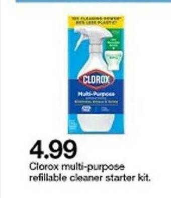 Target Clorox Multi-Purpose Refillable Cleaner Starter Kit offer