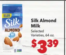 Vallarta Supermarkets Silk Almond Milk offer