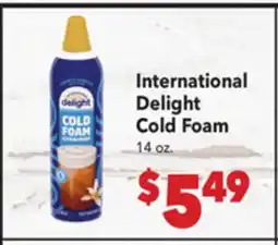 Vallarta Supermarkets International Delight Cold Foam offer