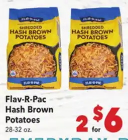 Vallarta Supermarkets Flav-R-Pac Hash Brown Potatoes offer