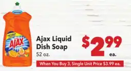 Vallarta Supermarkets Ajax Liquid Dish Soap offer