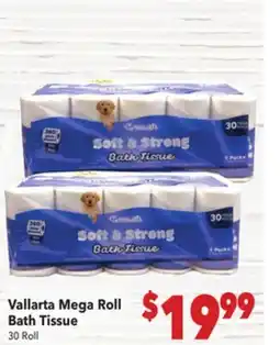 Vallarta Supermarkets Vallarta Mega Roll Bath Tissue offer