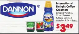 Vallarta Supermarkets International Delight Coffee Creamers offer