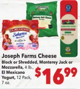 Vallarta Supermarkets Joseph Farms Cheese offer